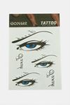 Göz Tattoo Dövme Sticker - Beyaz