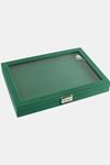 Cam Kapaklı Anfora Kumaş Batırmalı Yüzük Standı 24*34 cm - Yeşil