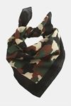 Asker Desenli Bandana 50*50 - Yeşil