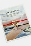 2 Adet Kalp İp Bileklik - Beyaz