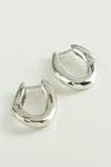 Oval Trend Metal Küpe - Sarı