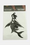 Deniz Kızı Tattoo Dövme Sticker - Beyaz