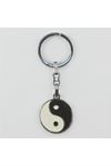 Ying Yang Metal Anahtarlık - Gümüş Rengi