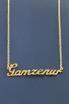 Gamzenur İsimli Kolye - Sarı