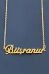 Büşranur İsimli Kolye - Sarı