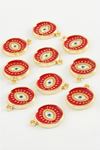 Göz Tek Kulp Mineli Bileklik ve Kolye Ucu Aparatı 1 Adet - Turuncu