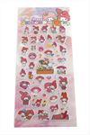 Happy Kabartmalı Sticker - Pembe
