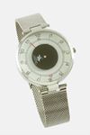 Hasır Metal Kayışlı Erkek Kol Saati - Gümüş Rengi