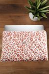 Leopar Desenli Labtop Bilgisayar Çantası 15*16 inç - Yavruağzı
