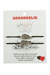 Best Friends Arkadaş Deri Bileklik - Siyah