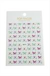 Kelebek Tattoo Dövme Sticker - Beyaz