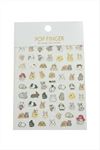 Tavşan Tattoo Dövme Sticker - Beyaz