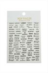 Yazılı Tattoo Dövme Sticker - Beyaz
