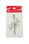 Pusula Tattoo Dövme Sticker - Beyaz