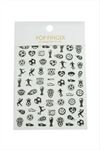 Futbol Tattoo Dövme Sticker - Beyaz