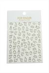 Koyun Tattoo Dövme Sticker - Beyaz