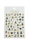Cadı Tattoo Dövme Sticker - Siyah