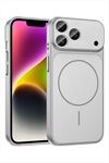 İphone 17 Pro Uyumlu Magsaff Kapak Kılıf - Gri