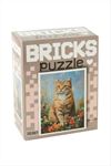 10*15 Kedi Puzzle 100 Adet - Kahverengi